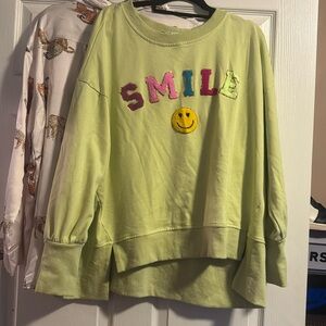 EUC Fantastic Fawn Smile Sweatshirt